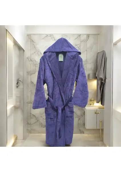 MySoft Home Kadife Kapüşonlu Bornoz: Yumuşak ve Şık Tasarımıyla Konfor Sunar