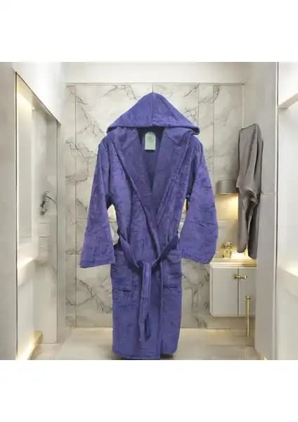 MySoft Home Kadife Kapüşonlu Bornoz: Yumuşak ve Şık Tasarımıyla Konfor Sunar