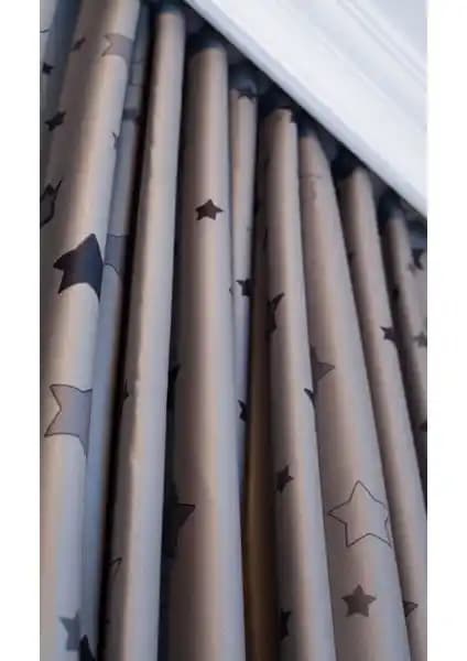 Ne Bumu Blackout Gri Yıldızlı Büzgülü Karartma Perde Özellikleri ve Kullanım Avantajları