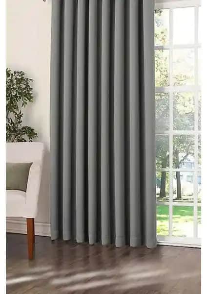 Ne Bumu Gri Blackout Karartma Büzgülü Perde Modern ve Dayanıklı Tasarım Özellikleri