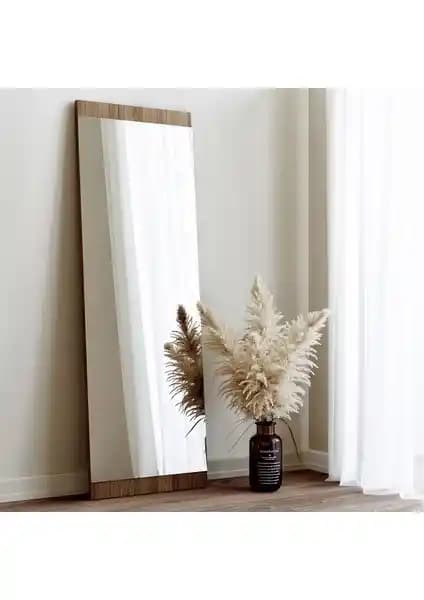 NeoStill Boy Aynası Dekoratif Ceviz 40x120 Modern ve Şık Tasarım Çevre Dostu Malzeme