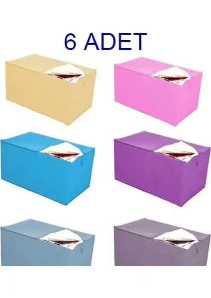 Nistabolje 6 Adet Hurç Yorgan Hurcu: Dayanıklı ve Hava Alabilen Saklama Çözümleri