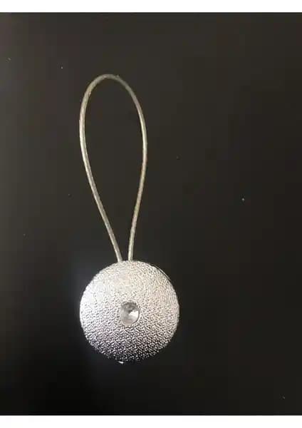 Nivemshome Divina Gümüş Düz Perde Tokası: Şık ve Pratik Perde Düzenleme Aksesuarı