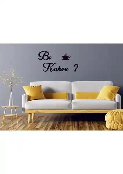 Numa Concept Bi Kahve Duvar Yazısı Modern ve Dayanıklı Mutfak Dekorasyonu İçin Ideal