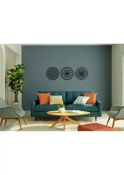 Numa Concept Yaşam Çiçeği Sri Yantra MDF Duvar Dekorasyonu Modern ve Anlamlı Tasarım