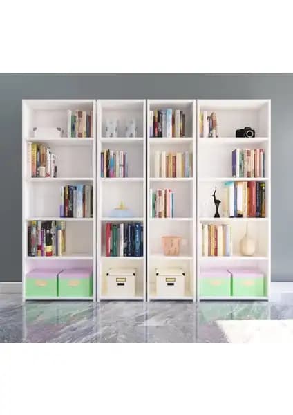 Nur Mobilya 4'lü Kitaplık: Modern Tasarım ve Kullanım Kolaylığıyla Şık Depolama Çözümü