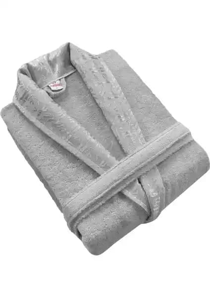 Nurpak Bambu Bedenli Tek Bornoz Gri 3XL Doğal ve Yüksek Su Emiciliği ile Konfor Sunar