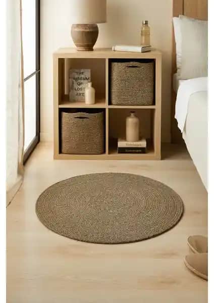 Ocean Home Textile Siyah Kırçıllı Jüt Halı Kilim: Dayanıklı ve Estetik Doğal Zemin Dekoru
