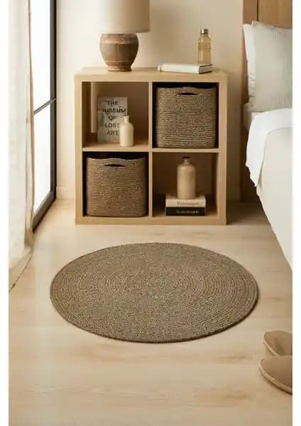 Ocean Home Textile Siyah Kırçıllı Jüt Halı Kilim: Dayanıklı ve Estetik Doğal Zemin Dekoru
