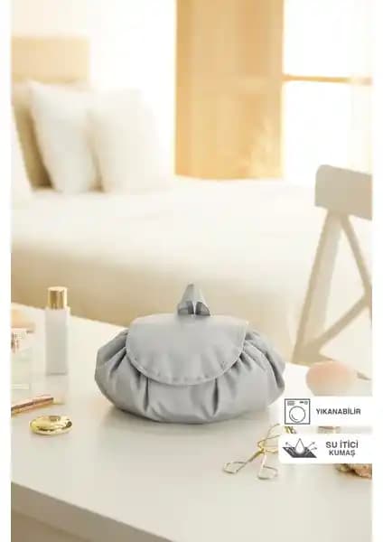 Ocean Home Textile Su İtici ve Leke Tutmaz Makyaj Çantası Günlük ve Seyahat Kullanımı İçin