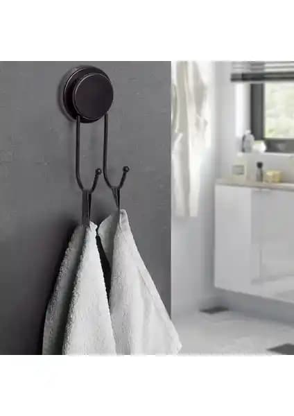 Okyanus Home Magic Fix Siyah İkili Askı: Güçlü Yapışma ve Yeniden Kullanılabilirlik