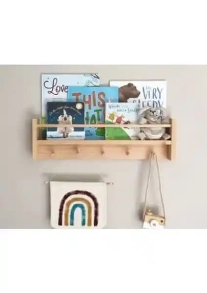 Olcay Aksesuar Doğal Ahşap Montessori Kitaplık: Çocuk Odaları İçin Şık ve Dayanıklı Çözüm