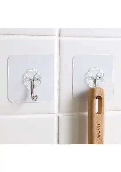 Optana Kendinden Yapışkanlı Şeffaf Askı Ev ve Ofis İçin Çok Amaçlı Pratik Çözüm