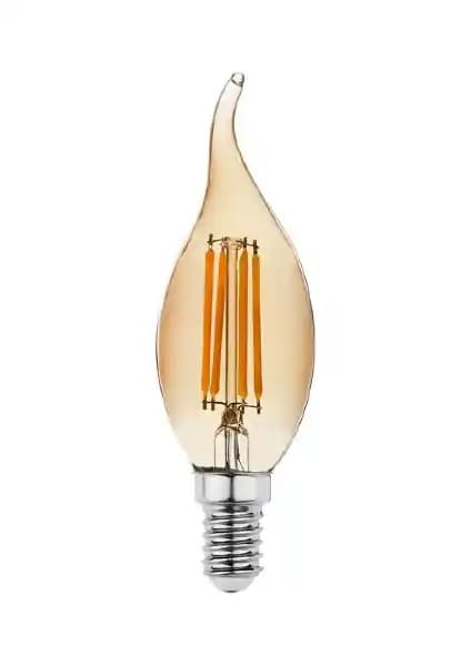 Orbus Rustik Kıvrık Amber Mum Ampul E14 4 W – Estetik ve Fonksiyonellik Bir Arada