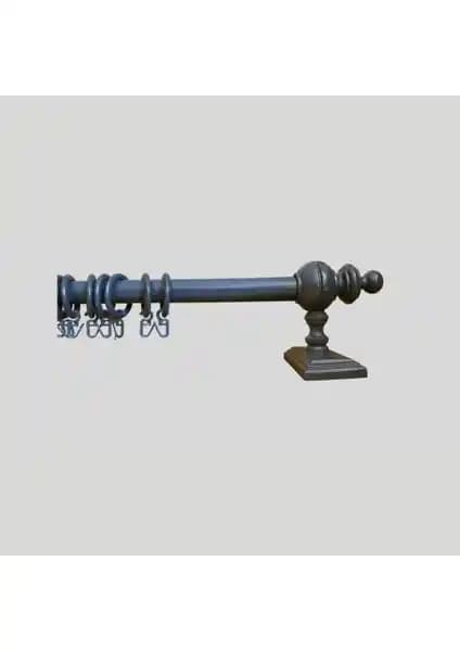 Orlenda Antrasit Raysız Rustik 100 cm Modern ve Dayanıklı Perde Kornişi Özellikleri