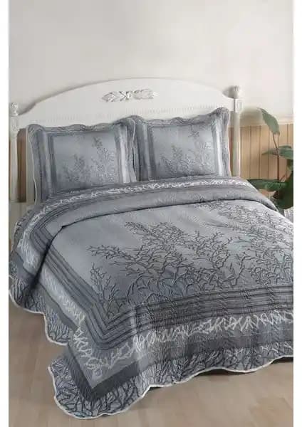 Örtüm Eylül Gri Çift Kişilik Kapitone Yatak Örtüsü: Konfor ve Estetiğin Mükemmel Buluşması