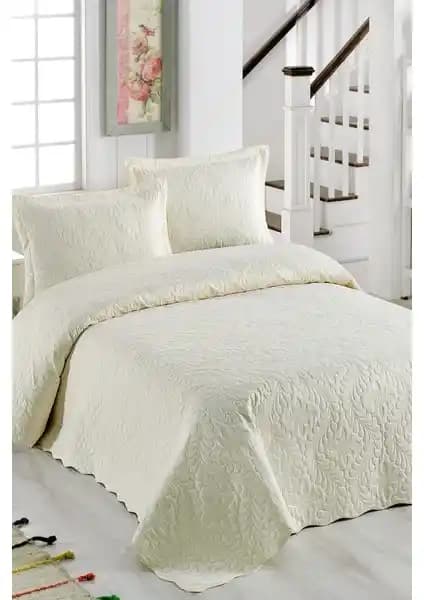 Örtüm Ivy Krem Çift Kişilik Microfiber Kapitone Yatak Örtüsü İnceleme ve Özellikleri