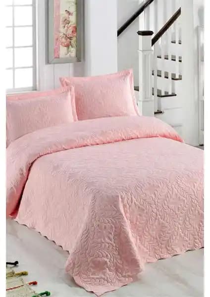 Örtüm Sarmaşık Çift Kişilik Düz Renk Yatak Örtüsü Takımı - Modern ve Şık Tasarım