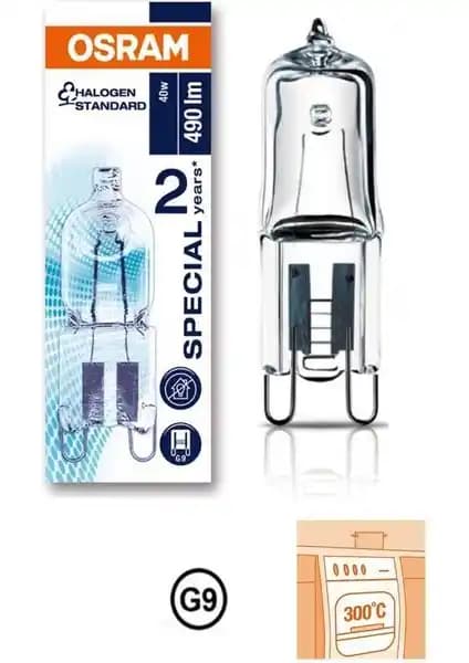 Osram 66740 40W Halopin Fırın Ampulü G9 Duy 2700K - Dayanıklı ve Enerji Verimli Aydınlatma Çözümü