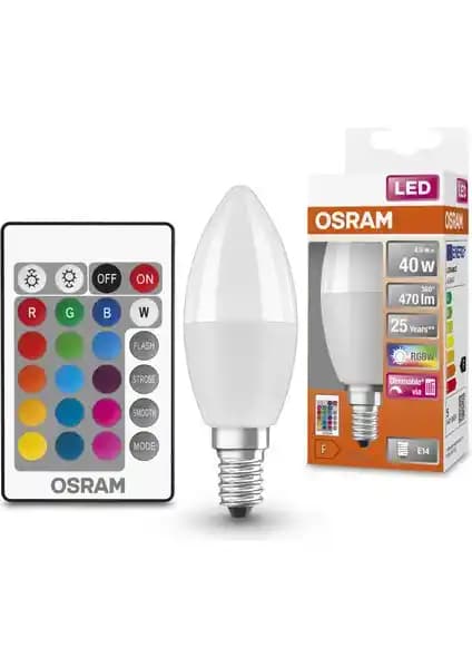Osram LED 4.9 W RGBW E14 Duy Ampul: Enerji Verimli Çok Renkli Aydınlatma Çözümü
