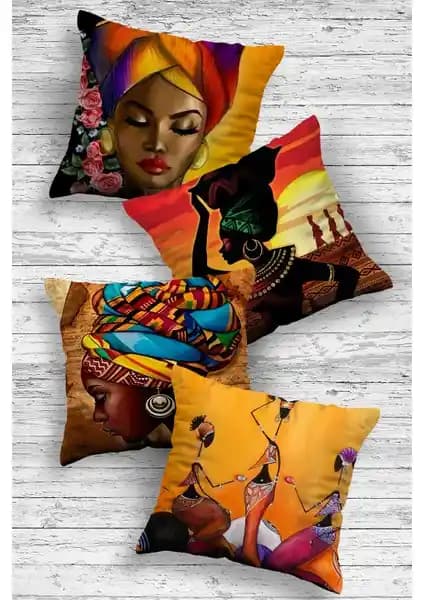 Otto Home Collection Dekoratif 4'lü Kırlent Kılıfı Modern Tasarım ve Yüksek Kalite