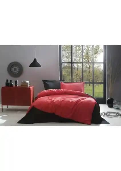 Özdilek Colormix Düz Çift Kişilik Nevresim Takımı Kırmızı Renk ve Şık Tasarımıyla
