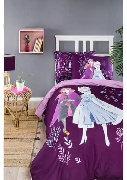 Özdilek Frozen Natural Tek Kişilik Disney Lisanslı Çocuk Nevresim Takımı 160x220 cm