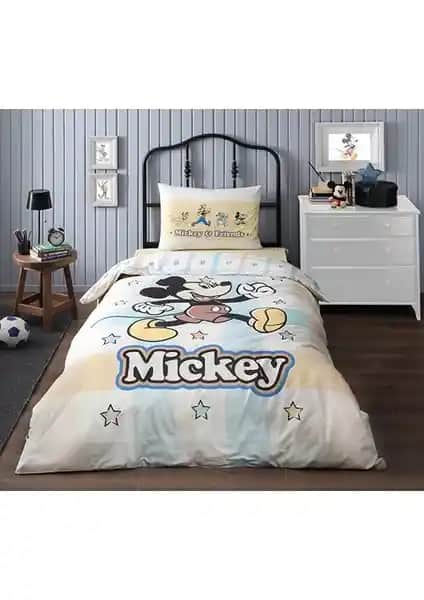Özdilek Mickey Mouse Lisanslı Çocuk Uyku Seti Tek Kişilik, Renkli ve Dayanıklı