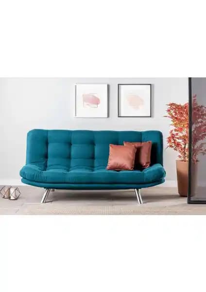 Pafu MİSA Üçlü Yataklı Koltuk Petrol Renk Modern Tasarım ve Fonksiyonellik