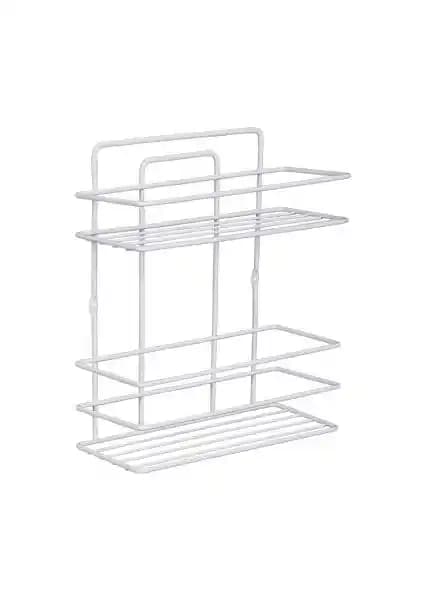 Paslanmaz 2 Katlı Duş Rafı Şampuanlık Modern Tasarım ve Dayanıklılık Sağlar