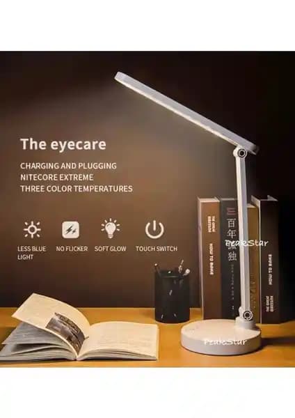 Peakstar Şarjlı Masa Lambası Modern Tasarım ve Kullanım Kolaylığı Sunar