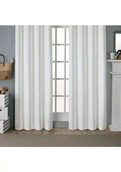 Perhal Beyaz Saten Güneşlik: Modern ve Şık Perdelerle Dekorasyonunuza Zarif Dokunuş