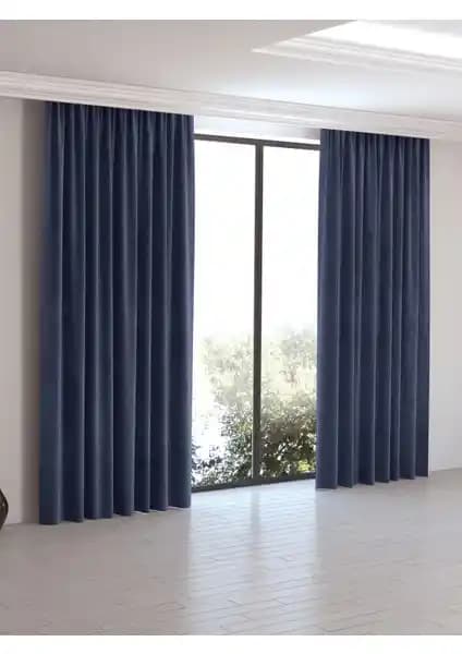 Perle Home Daily Series Uzay Mavisi Ada Fon Perde: Modern Tasarım ve Fonksiyonellik Bir Arada