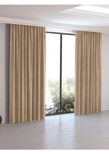 Perle Home Sahra Beji Ada Fon Perde Modern Tasarım ve Dayanıklılık Özellikleri