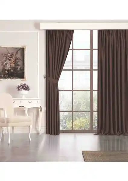 Perle Quartz Blackout Serisi Kahverengi Karartma Güneşlik Perde: Estetik ve Fonksiyonellik Bir Arada