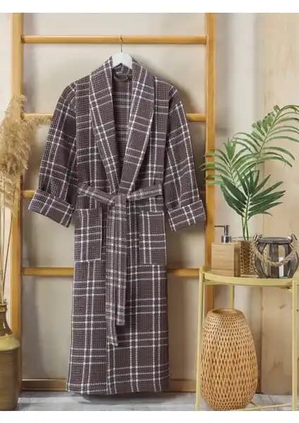 Philippus Yazlık Ekose Erkek Bornoz: Konfor ve Şıklığı Bir Arada Sunan Pamuklu Tasarım