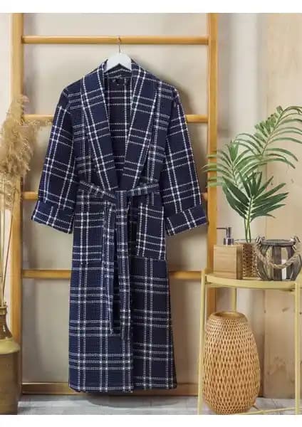 Philippus Yazlık Erkek Ekose Bornoz: Şık ve Konforlu Yazlık Kullanım İçin Uygun