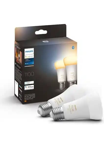 Philips Hue Beyaz Ambiyans Akıllı Ampul 2'li Ekopaket E27 ile modern ve enerji verimli aydınlatma çözümleri