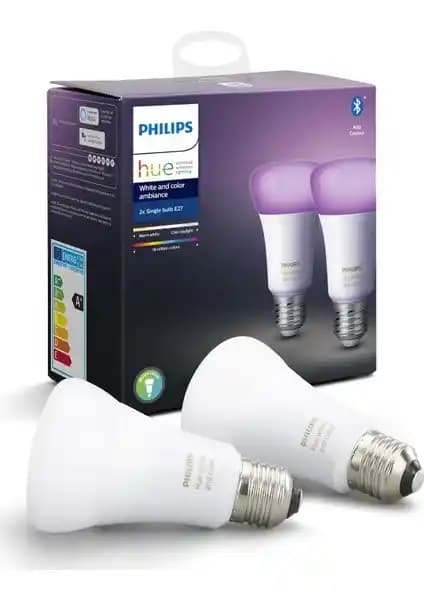 Philips Hue Renkli Akıllı Ampul 2'li Ekopaket ile Esnek ve Kolay Aydınlatma Çözümü
