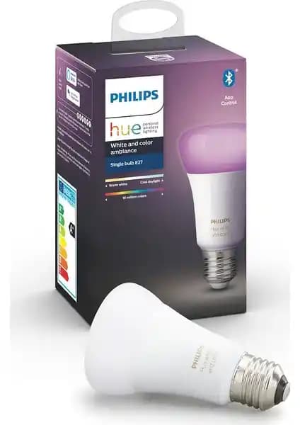 Philips Hue Renkli Akıllı Ampul E27 Bluetooth ile Modern ve Kullanışlı Aydınlatma Çözümü