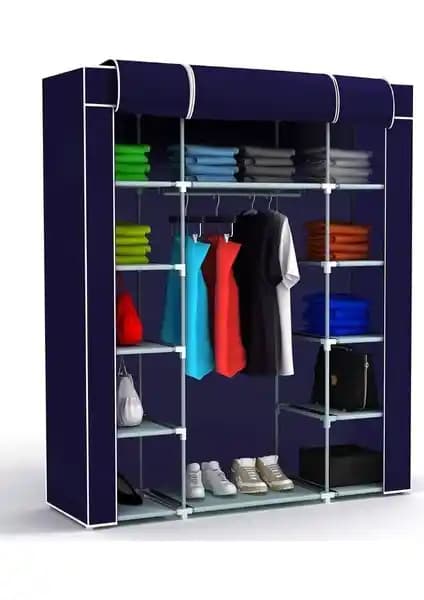 PORMET Metal Profilli Bez Dolap 12 Raflı Geniş Depolama Çözümü