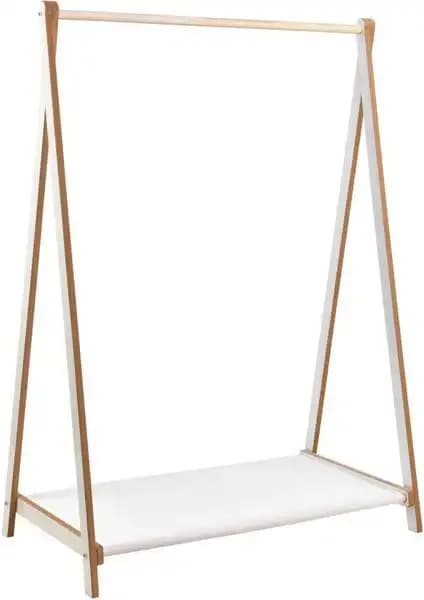 Prado Ahşap Dekoratif Ayaklı Elbise Askısı: Modern ve Dayanıklı Saklama Çözümü