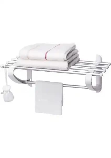 Primanova Havlu Rafı Beyaz 53 cm - Modern ve Dayanıklı Banyo Dekorasyonu Ürünü