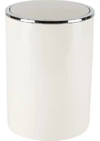 Primanova Lenox Bej Çöp Kovası 6 Litre Şık ve Dayanıklı Modern Tasarım