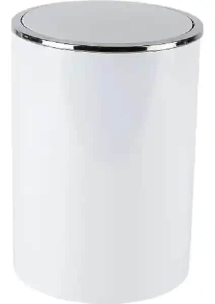 Primanova Lenox Beyaz 6 Litre Çöp Kutusu Ev ve Ofis İçin Şık ve Kullanışlı Tasarım