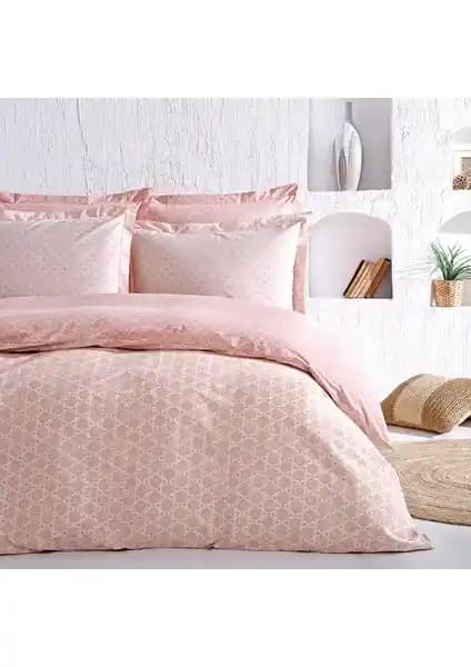 Puffy Naomi Çift Kişilik Ranforce Nevresim Seti - Pudra Renk Seçenekleri ve Kaliteli Tasarım