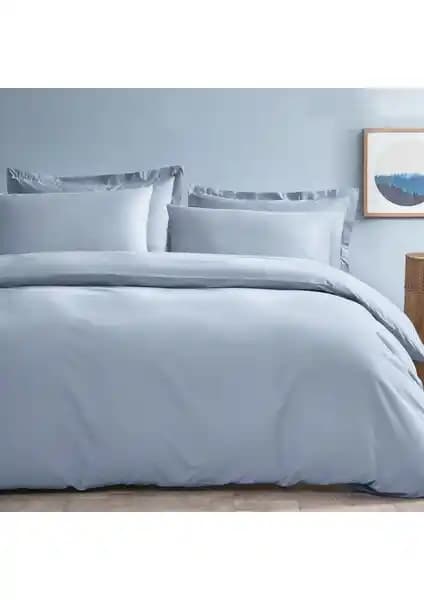 Puffy Naturalis Indigo Çift Kişilik Ranforce Yıkamalı Nevresim Takımı 200x220 cm