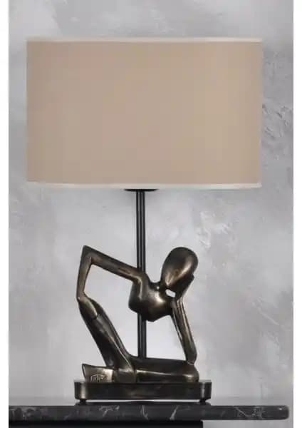 Qdec Modern İnsan Abajur Gold Bej: Şık ve Fonksiyonel Dekorasyon İçin Uygun Aydınlatma Seçeneği