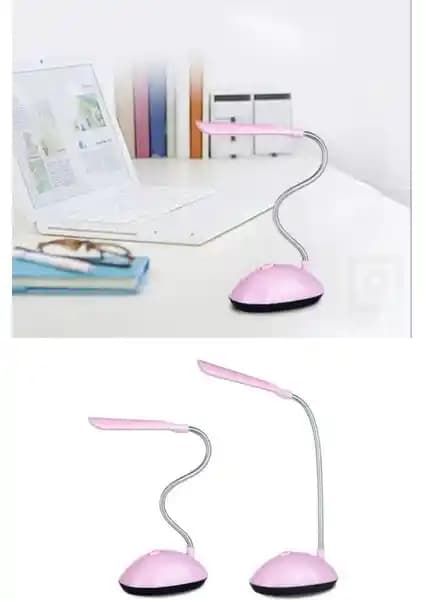 Qniay Pilli Bükülebilir LED Masa Lambası Pembe Modern Tasarım ve Taşınabilirlik Özellikleri