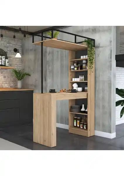 Rani JA117 Modern ve Dayanıklı Bar Masası Şık Tasarımıyla Mutfak ve Bar Alanlarınız İçin